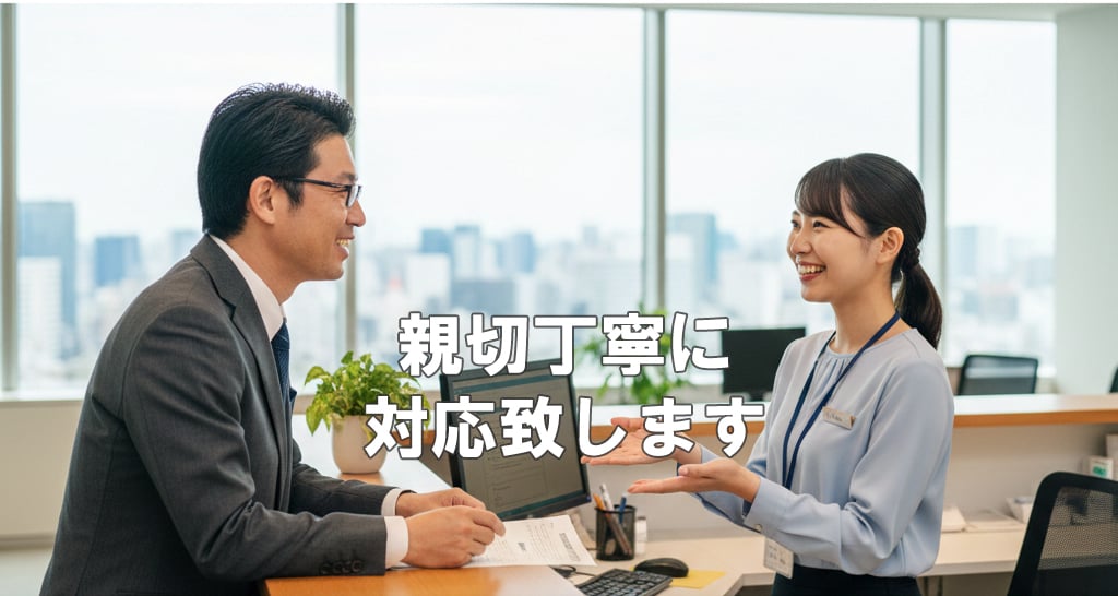 丁寧なサポート